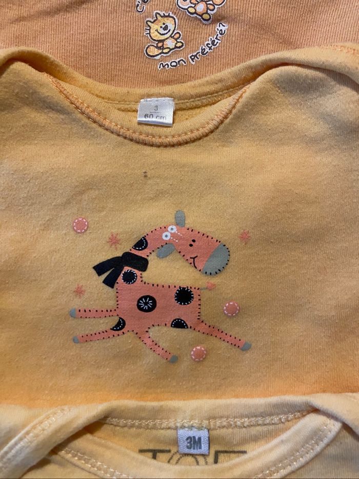 Lot de 5 bodies taille 3 mois - photo numéro 4