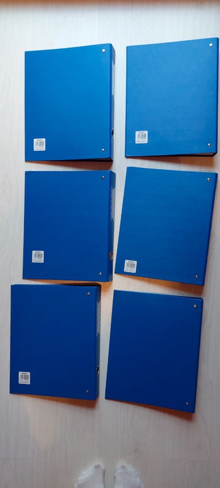 Papeterie / Lot 6 classeurs bleus Exacompta - photo numéro 2