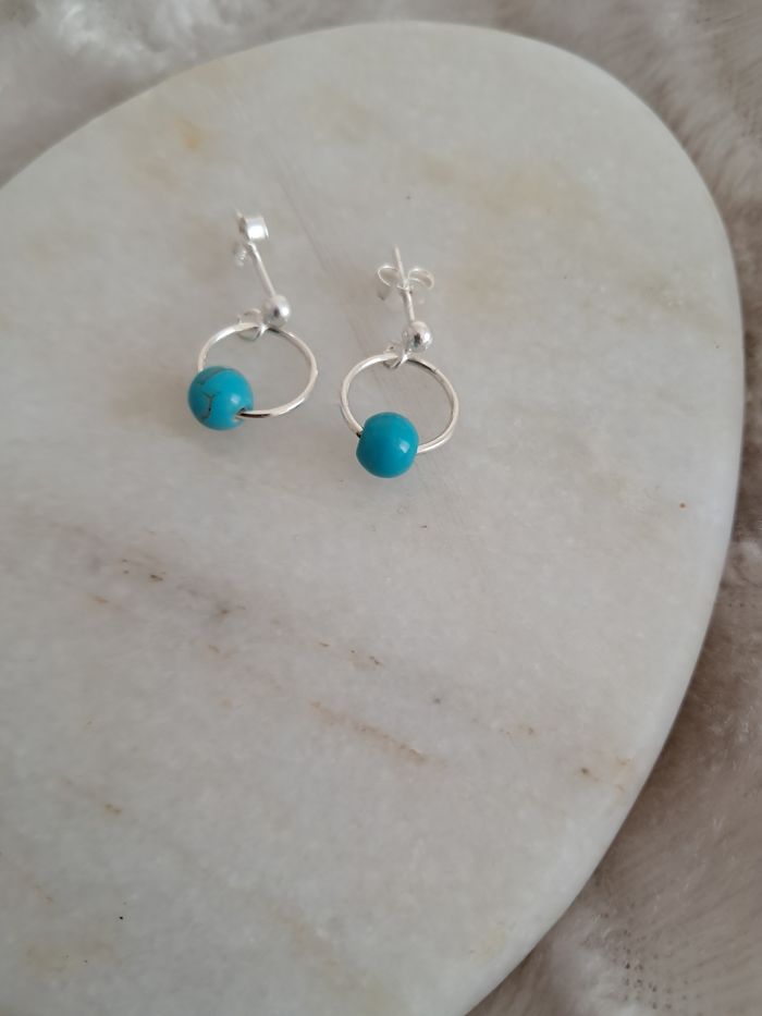 Puces d'oreilles argent - photo numéro 2