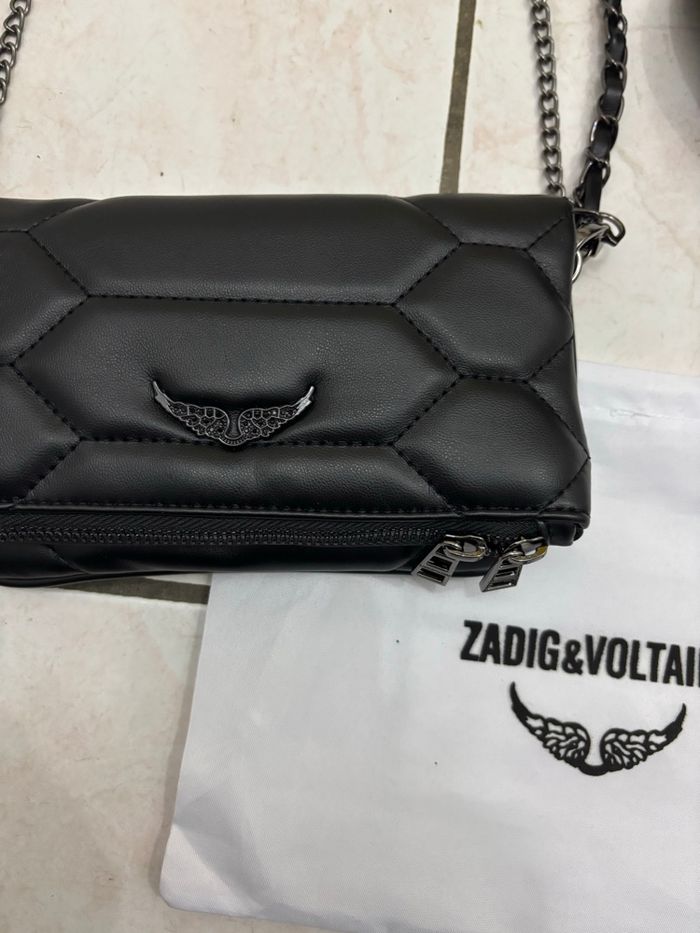 Sac Pochette Zadig et voltaire Nano Rock matelassé noir - photo numéro 2