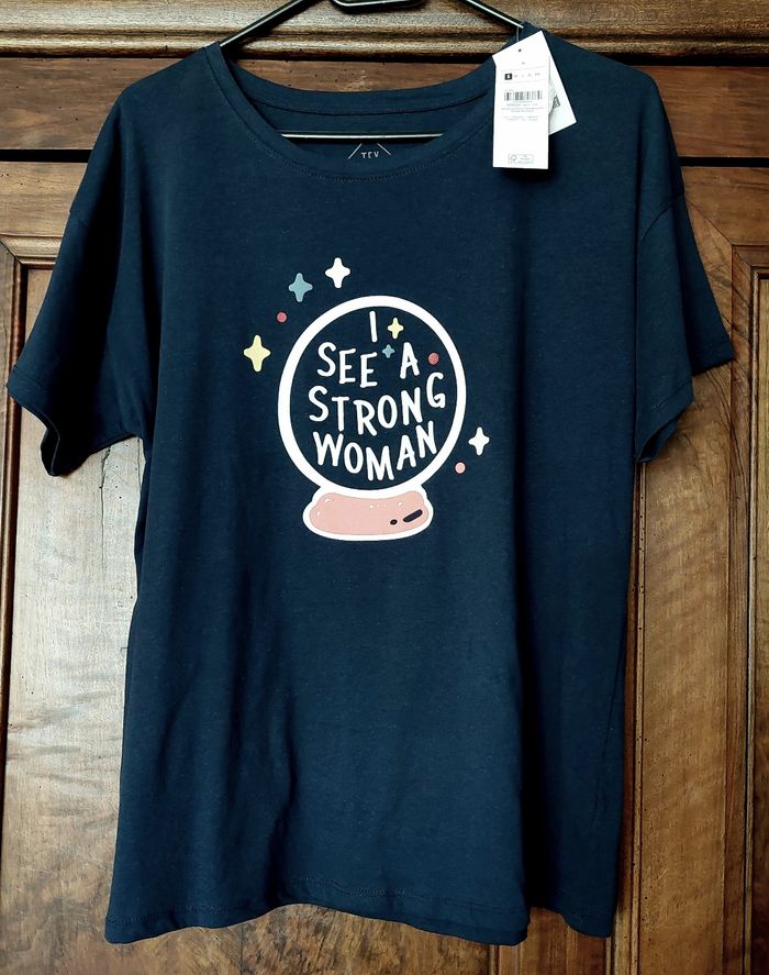 Lot 2 tee-shirts  rose et marine - photo numéro 5
