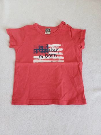 T-shirt rouge 18 mois