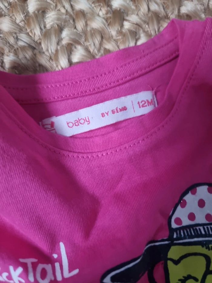 Tee-shirt manches courtes gemo 12 mois - photo numéro 2