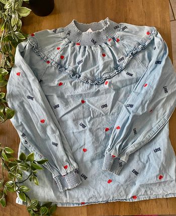 Chemise motif 8 ans fille