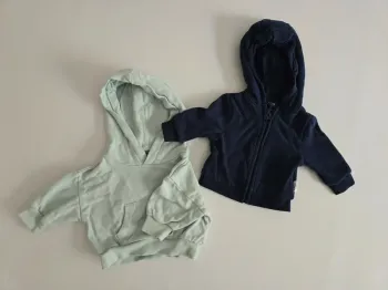 Lot de 2 sweat à capuche