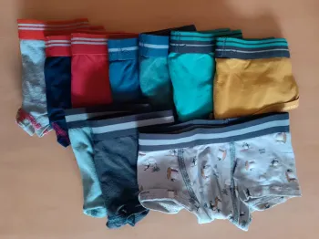 Lot 10 boxers enfant 2/3ans 98cm slip culotte shorty