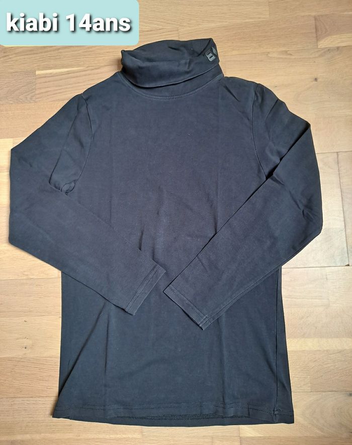 Lot de 2 tshirts manches longues 14ans dont 1 col roulé kiabi tape à l'oeil - photo numéro 2