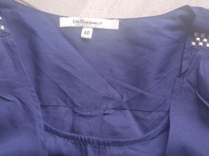 Blouse marine Emonite Taille 40 - photo numéro 6
