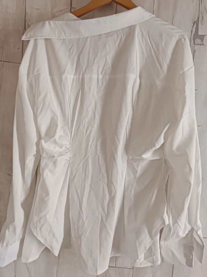 Chemise blanche unie manches longues - photo numéro 6