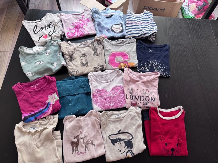 Lot de 16 t-shirt manches longues