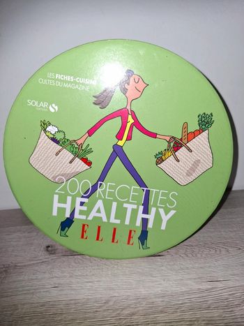 Boîtes avec 200 fiches de recettes neuve