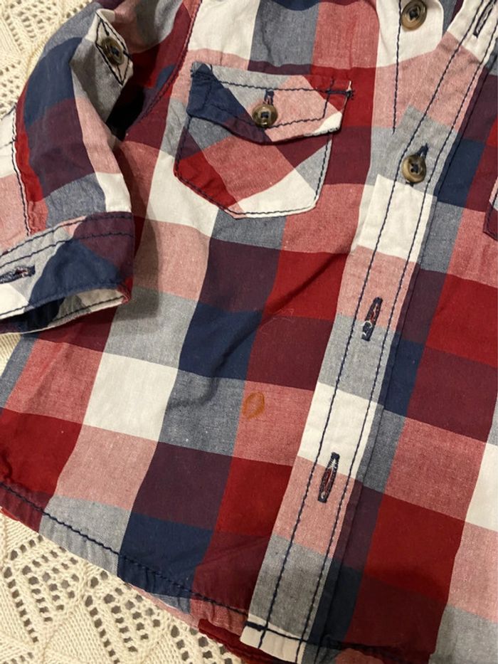 Chemise t-shirt à capuche 6 mois - photo numéro 2