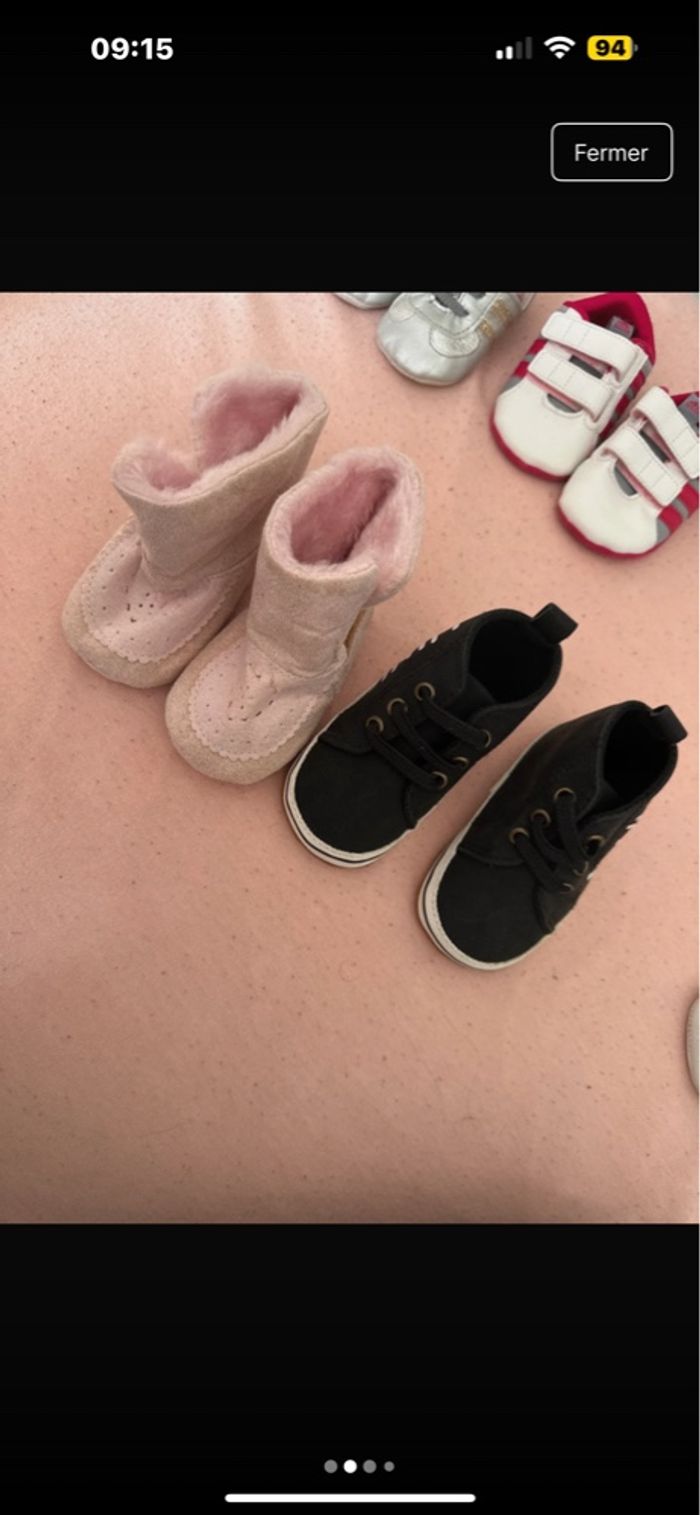 Lot chaussures bébé fille - photo numéro 2
