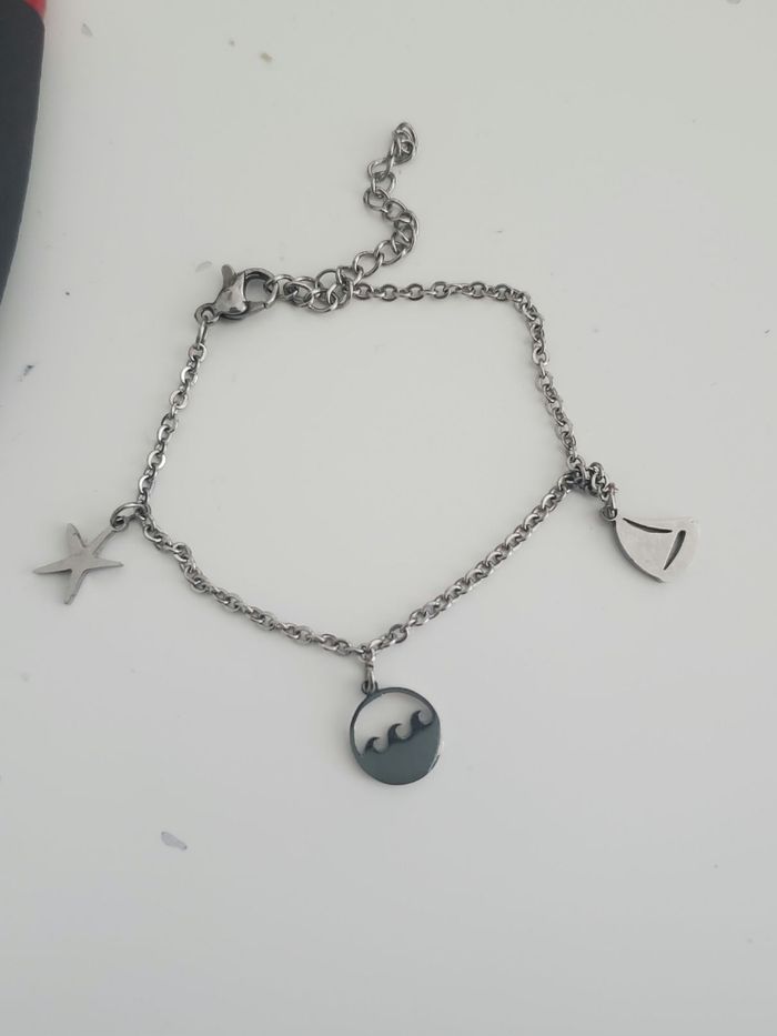 Bracelet fantaisie breloque thème mer