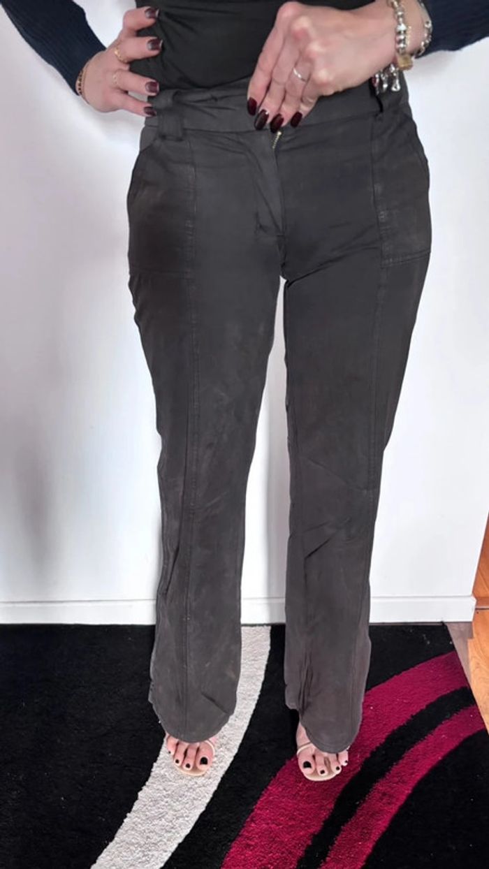 👖 pantalon large vintage aspect daim taille 34 XS #jennyfer - photo numéro 8