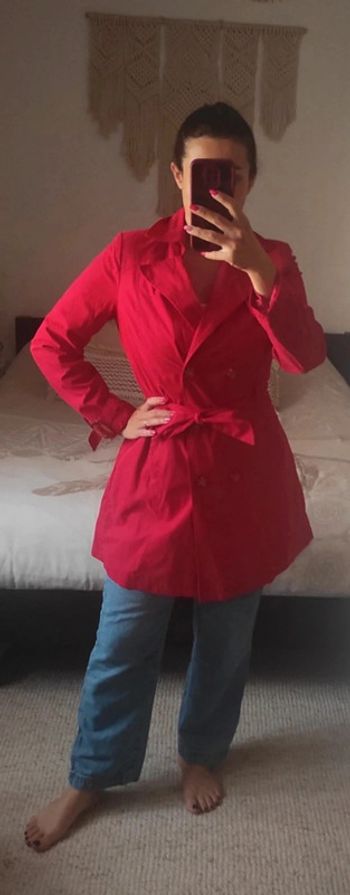 Veste manteau Trench rouge Naf Naf 38 rouge