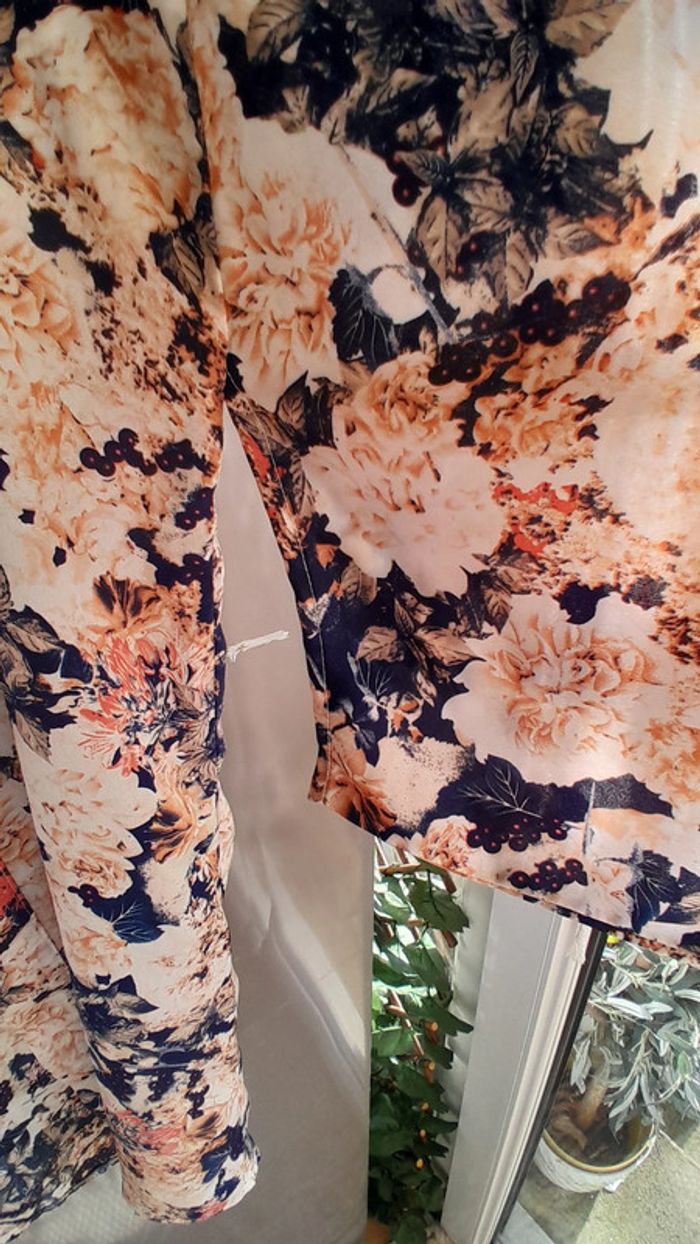 Chemisier ouvert, style Kimono, taille TU imprimé - photo numéro 5