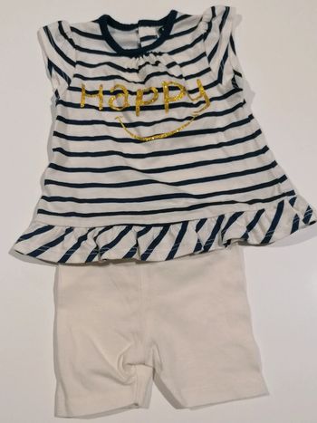 Ensemble marinière T 1 mois 👶