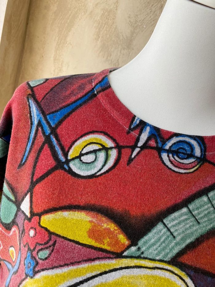 Pull à motifs multicolore Tissalia 34/36 - photo numéro 5