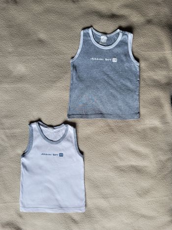 Lot de 2 maillots de corps 5 ans