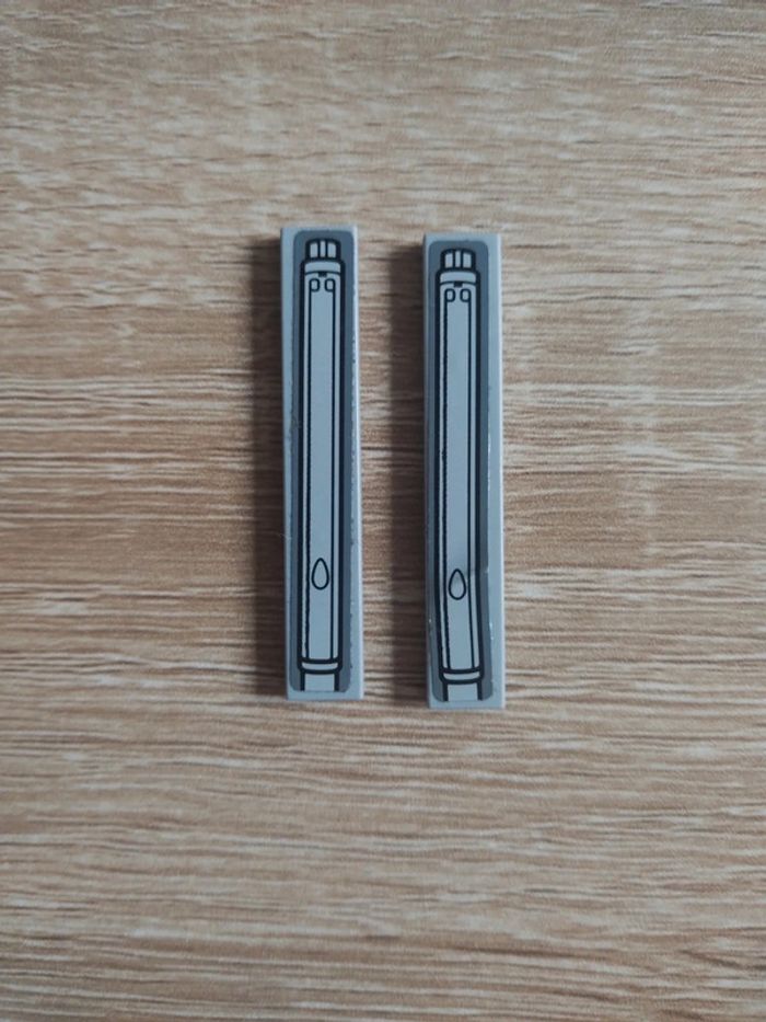 Lego star wars lot 2 tuiles 1x6 réf 6636pb121 - photo numéro 4