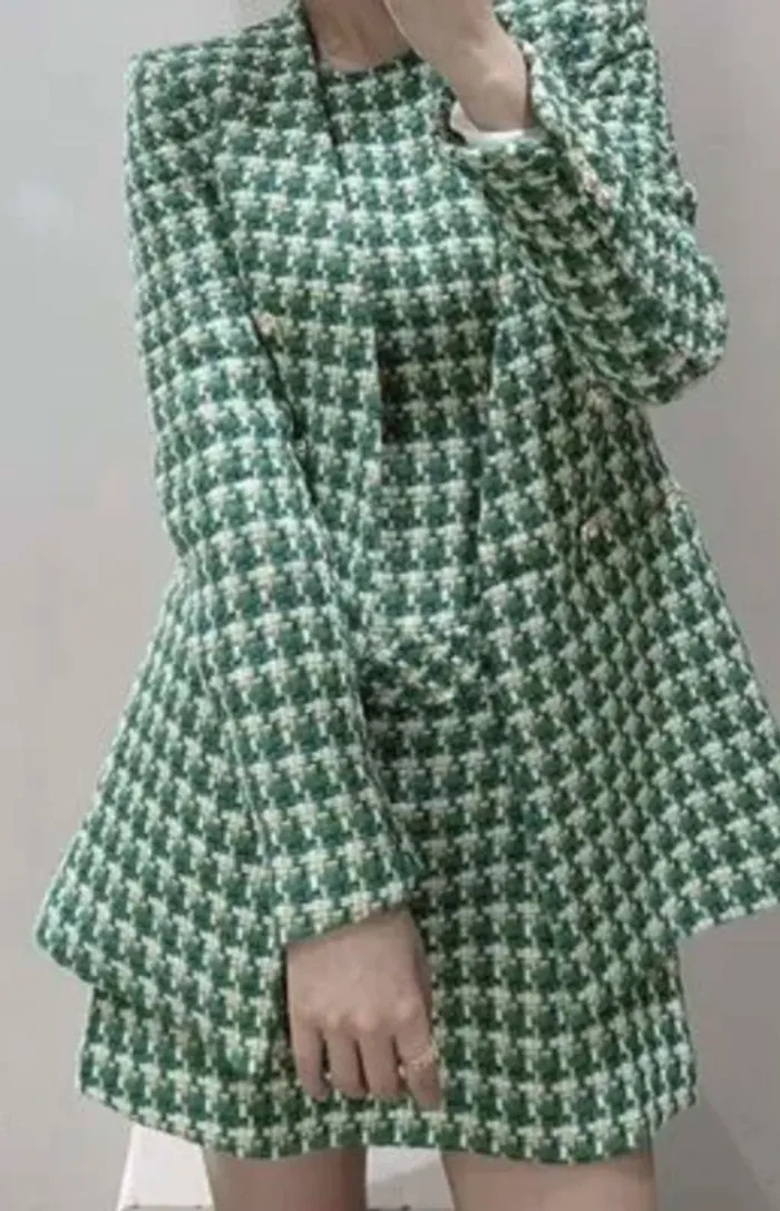 Ensemble tailleur tweed Robe + Blazer Taille S - photo numéro 2