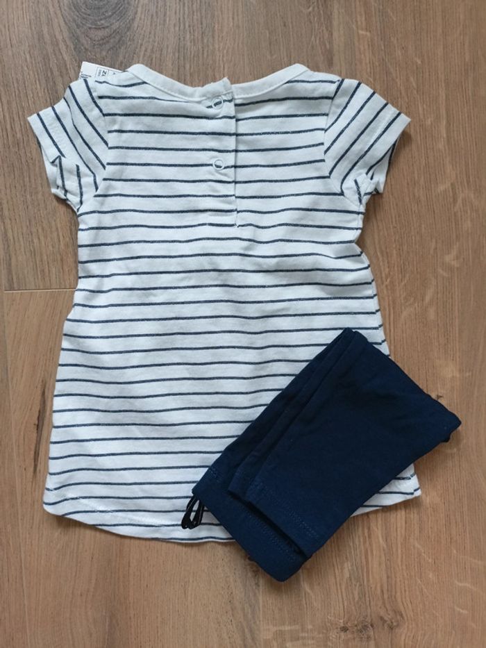 Ensemble été fille tee-shirt et legging - photo numéro 3