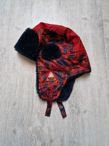 Chapka bonnet orchestra doublée marine et rouge orchestra 56 cm 10/14 ans