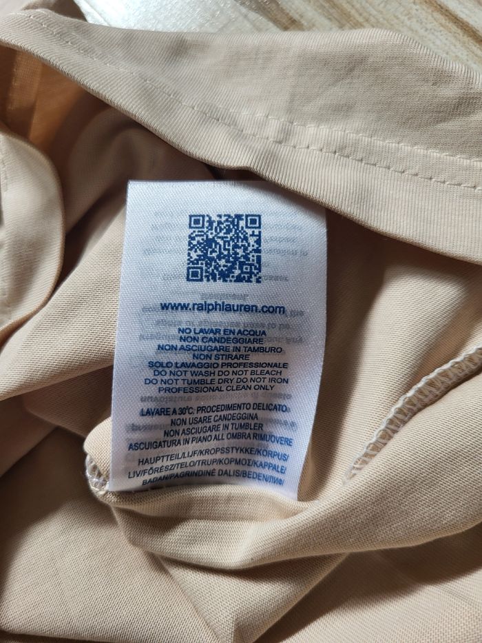 T-shirt Ralph Lauren Homme M Beige – Neuf - photo numéro 7
