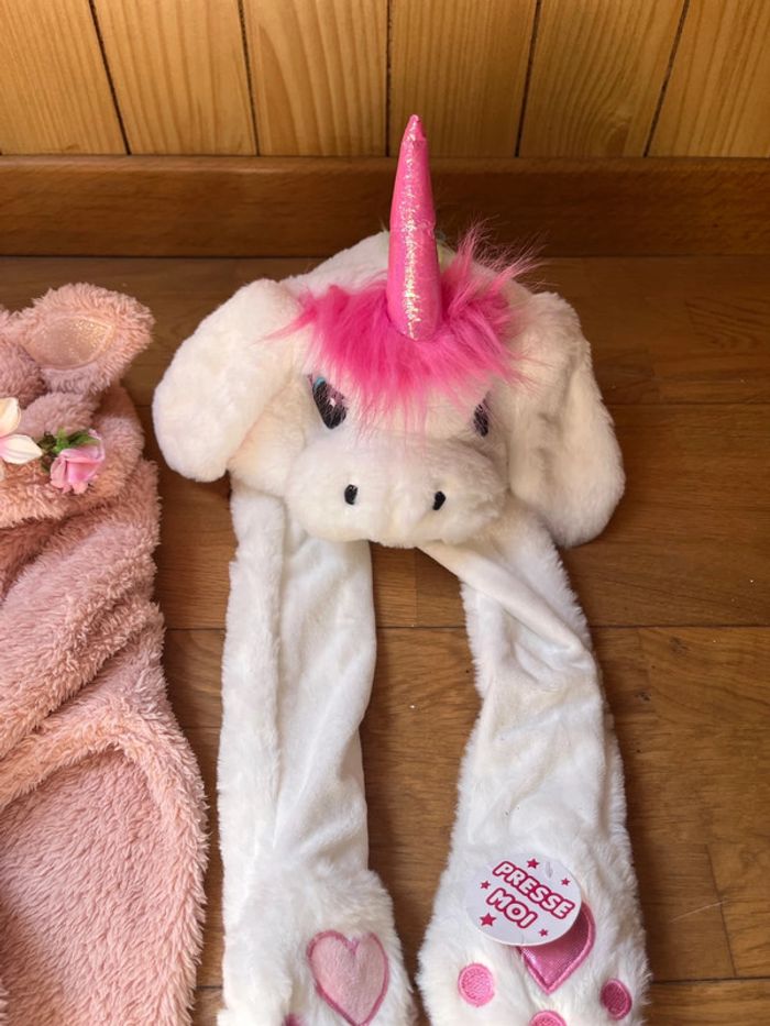 🌈 Lot licorne – peluche + bonnet interactif + pyjama combinaison – taille S - photo numéro 4