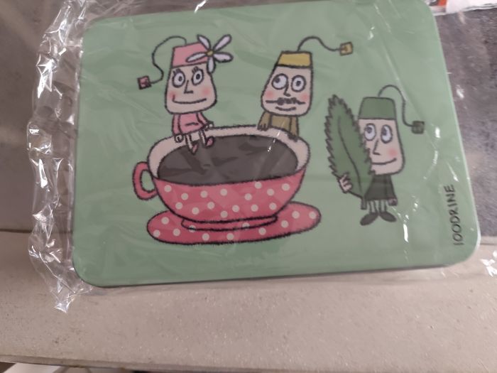 Boîte à thé de collection metal