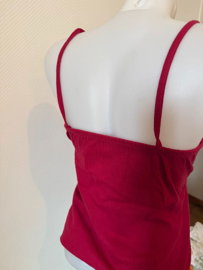 Top vintage rouge en très bon état taille M natural - photo numéro 4