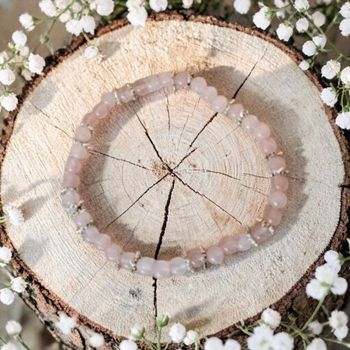 Bracelet Quartz Rose – Perles Naturelles
