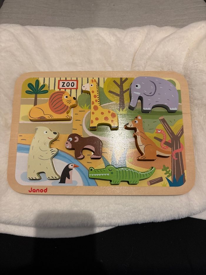 Puzzle bois animaux