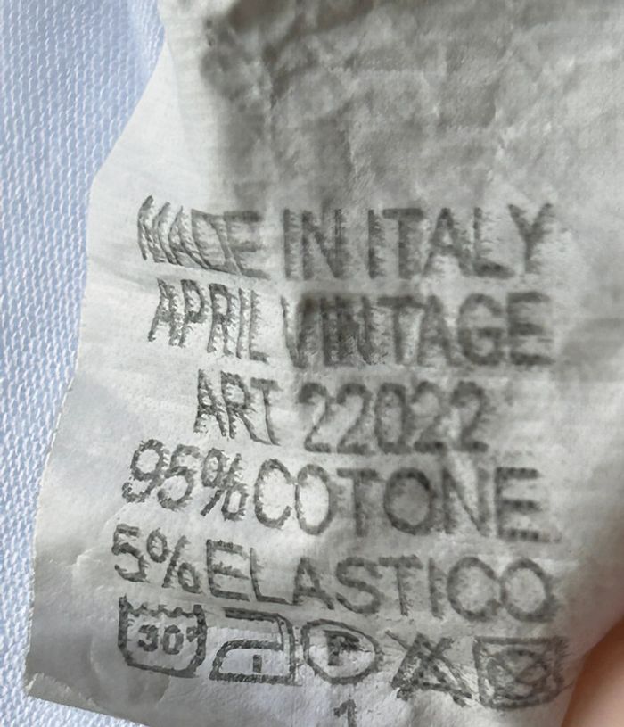 T-shirt blanc col v April Vintage taille unique - photo numéro 4