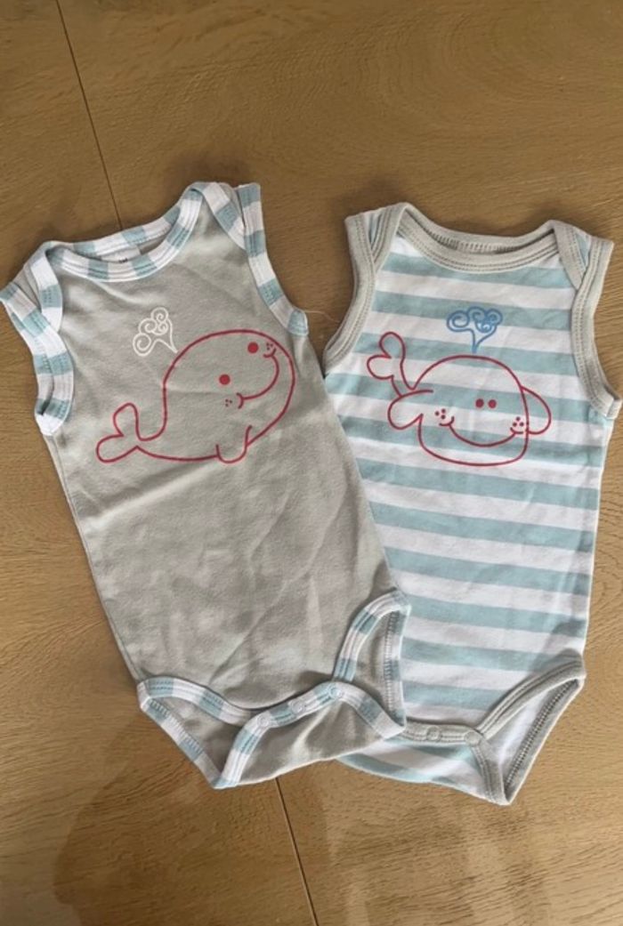 Lot de 2 bodies mixtes taille 3 mois - photo numéro 4