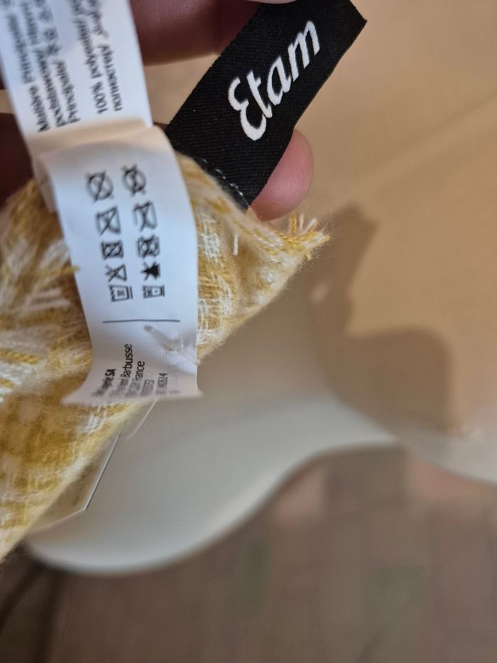 💕joli Foulard Diva Moutarde/ Grande écharpe / Châle ETAM femme Douceur d'hiver💕 - photo numéro 8