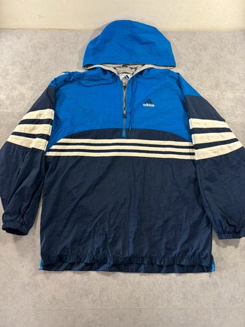 Veste à capuche 1/4 Zip Adidas Vintage y2k Taille L