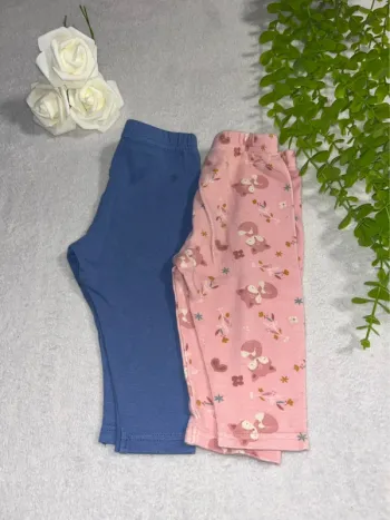 Lots de 2 legging pour bébé fille