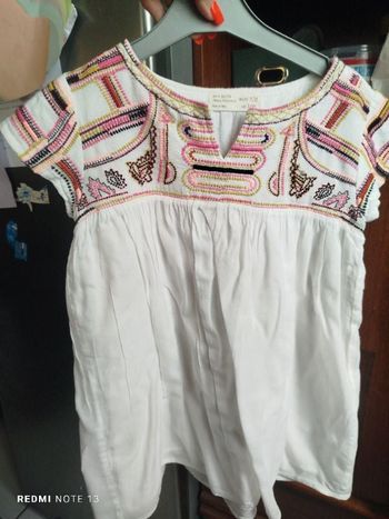 #kytie7ansfille. Robe manches courtes taille 7/8 ans