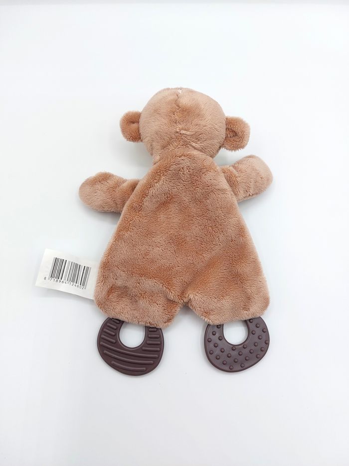 Doudou plat singe marron beige ZD Trading Action bruissement dentition - photo numéro 2