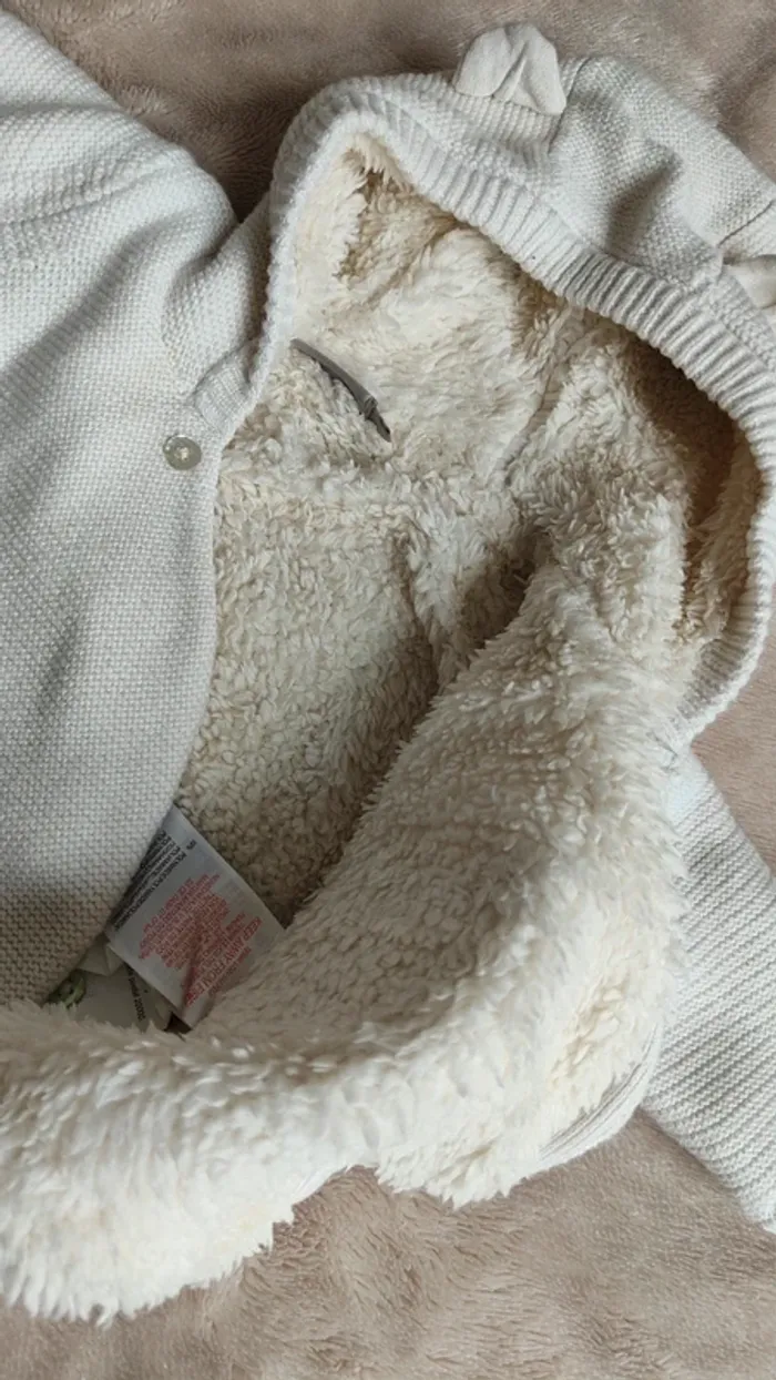 Gilet doublé polaire 1 mois - photo numéro 2