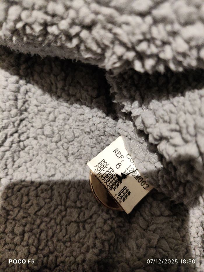 Petit manteau fille gris avec béret taile 6 mois - photo numéro 6