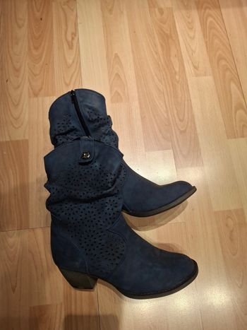 Boots. Bleu jean