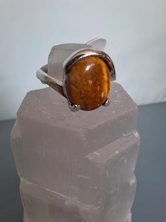 Bague Œil de tigre - Taille 18 - photo numéro 2