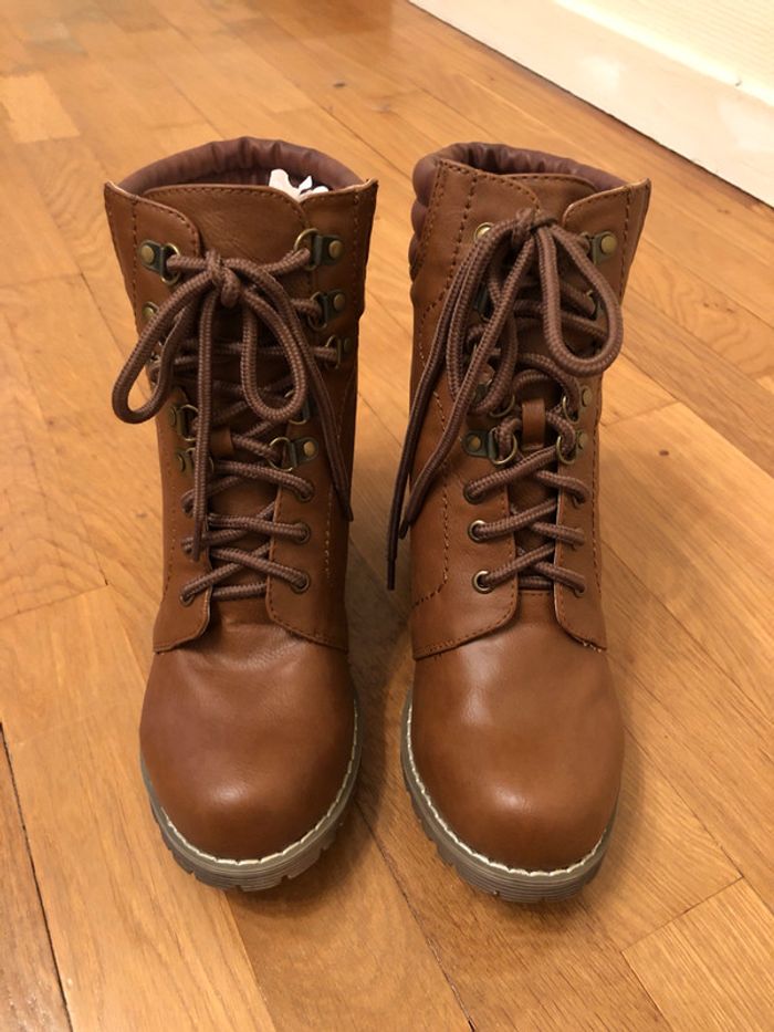 Bottines marrons Pimkie pointure 39 - photo numéro 3