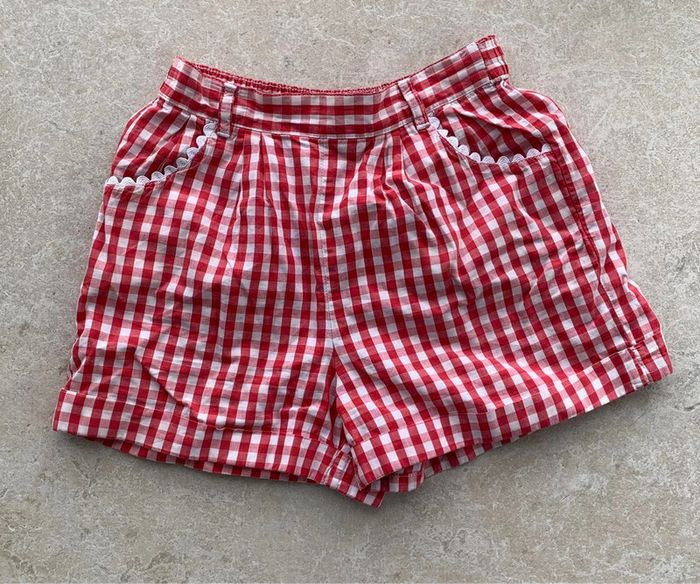 Short vichy à croquets