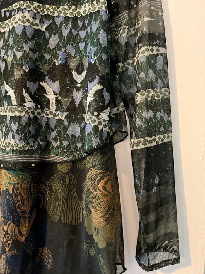 Superbe robe voile et volants Desigual XS - photo numéro 5