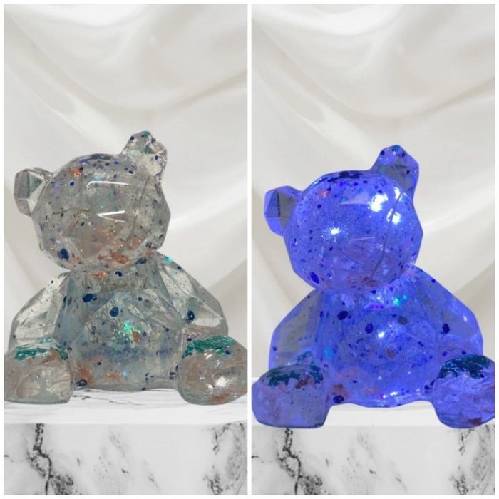 Veilleuse nounours en résine