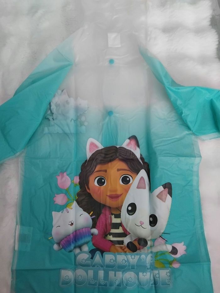 Imperméable fille Gabby’s Dollhouse, 6/7 ans,neuf